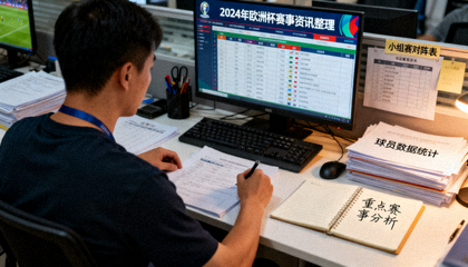 体育新闻编辑现场与赛事资讯整理场景